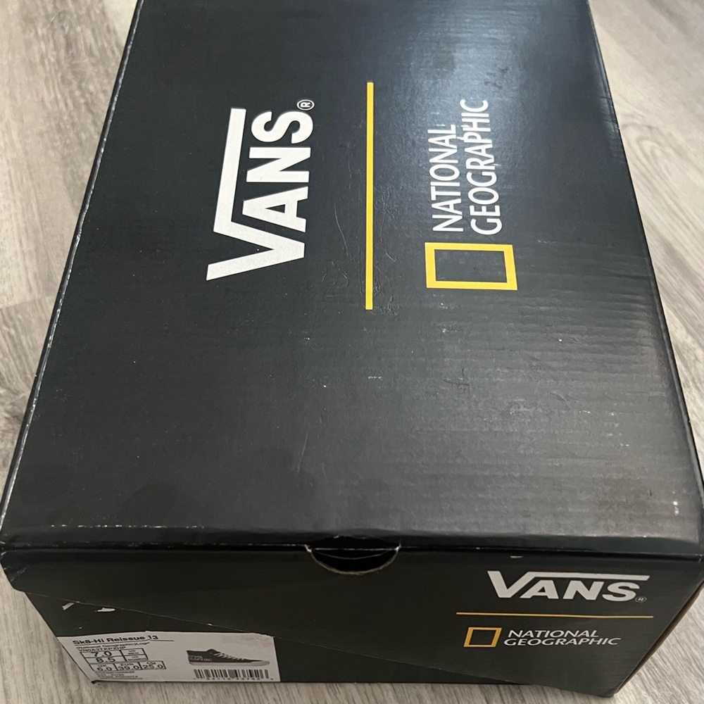 Vans Classic SK8 Hi Reissue 13 National Geographic Shoes w/ box tags 7/8.5 - Picture 12 of 12